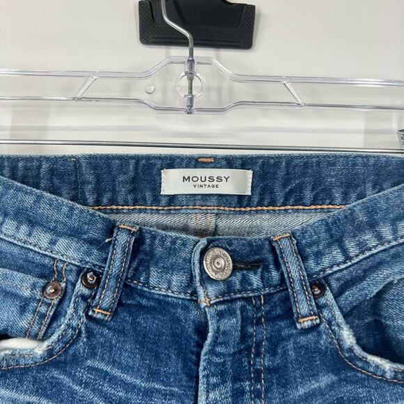 Moussy Mid-Rise Distressed Skinny Jeans - Picture 3 of 8